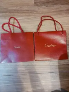 Cartier カルティエ ショップ袋 2枚セット - メルカリ