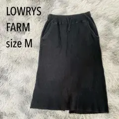 LOWRYS FARM ローリーズファーム リブタイトスカート ブラック M