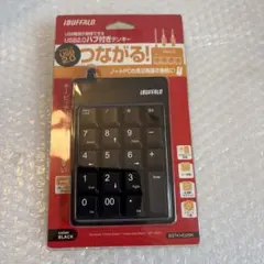 iBUFFALO USB2.0ハブ付きテンキー BSTKHO2BK