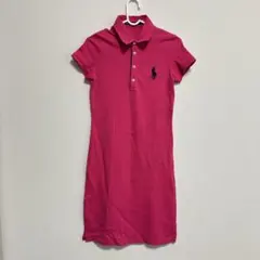 RALPH LAUREN SPORT ポロ ワンピース 半袖 ピンク