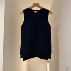Prima classe ニットベスト ネイビー 38