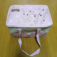 【新品】ポケモン イーブイ ピカチュウ 保冷バッグ　エコバッグ　ピンク