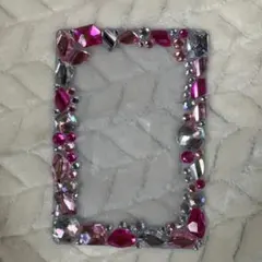 硬質カードケースデコ ピンク