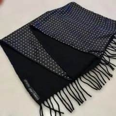 イタリア製 UOMO + PIU ドット柄 リバーシブルマフラー