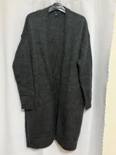 H&M BASIC ロングカーディガン ダークグレー