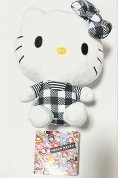 Hello Kitty ぬいぐるみ チェック柄リボン - メルカリ