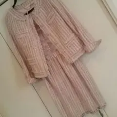 美品☆ピンクのツイードジャケット＆スカート