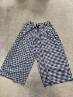レディースチェック柄ワイドパンツルームウエア 4XLサイズ 新品
