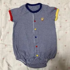 ミキハウス　ホットビスケッツ 半袖ロンパース 70