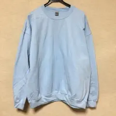 新品 GILDAN ギルダン 長袖トレーナー ライトブルー 水色 XL
