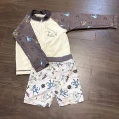 恐竜柄 ベビー水着セット 80 男の子