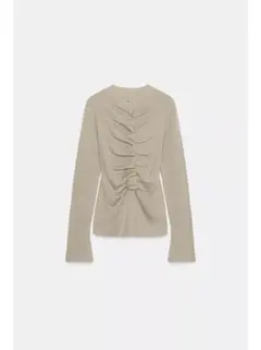 ZARA ドレープニットカーディガン