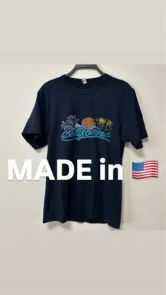 MADE in USAカリフォルニア グラフィック Tシャツ ネイビー