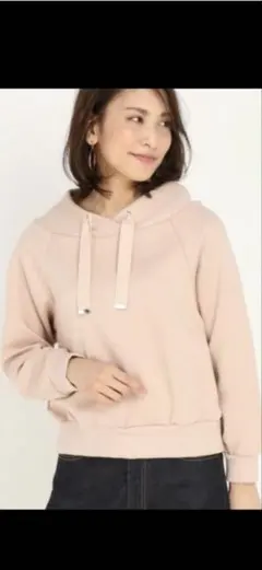 シルエットダンボールパーカー風プルオーバー