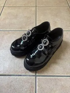 BUBBLES　ダブルバックルローシューズ　40サイズ　5cm