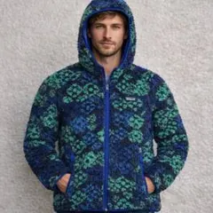 美品/XL✨パタゴニア フリース レトロX カーディガン フード付 マルチカラー