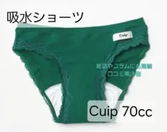 S 定価6600円 吸水ショーツ cuip　70cc キュイップ チーカス　緑