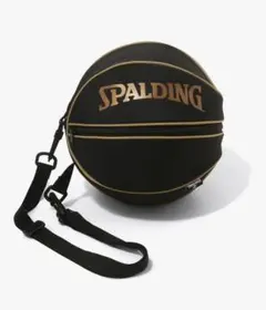 値下げ！SPALDING バスケットボールケース ブラックゴールドのサムネイル