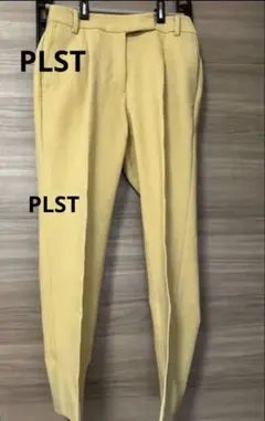 最終★PLST春先も！ウォームリザーブテーパードパンツイエローSサイズ