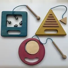 gg*(ジジ) 知育玩具 木製 おもちゃ楽器 まるさんかくしかく