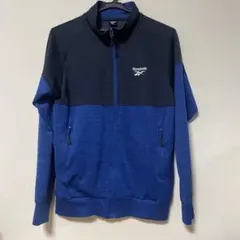 Reebok ジャージジャケット Mサイズ 青/黒