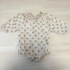 モンベベ　花柄　ロンパース