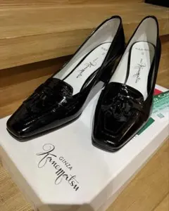 Ginza kanematsu 黒エナメルパンプス