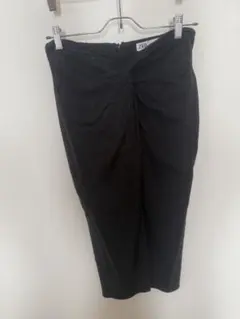 ZARA ブラック タイトスカート ツイストデザイン