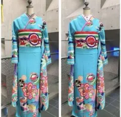 可愛すぎる洗える振袖セット アンティークモダン 大正浪漫 成人式 卒業式