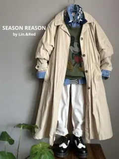 SEASON REASON by Lin.&Red トレンチコートLL