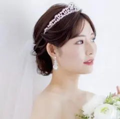 横幅広め ティアラ T50 annan wedding ブライダル ウェディング - メルカリ
