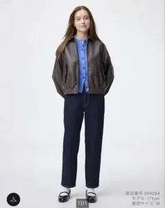 GU ストレートアンクルジーンズ(丈標準64.0～68.0cm)