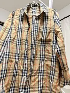 Burberryチェック柄シャツ M