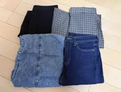 ボトムス４点セット ユニクロ GU デニム ジーンズ パンツ　Ｌサイズ