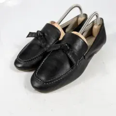 COLE　HAAN コールハーン　フラットシューズ　レザーシューズ　リボン　黒のサムネイル