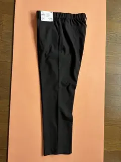 TOPVALU イージーケア テーパードアンクルパンツ 黒 Lのサムネイル