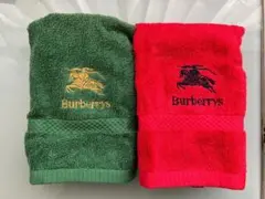 バーバリー　ウォッシュタオル2枚組　未使用　日本製
