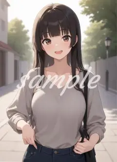 r-21[4K 高画質] かわいい イラスト アニメ A4ポスター コスプレ
