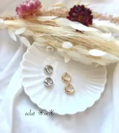 stylishワンタッチフープピアス