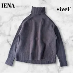 IENAイエナ　AQUAハイネックワイドプルオーバー　ウールカシミヤ　ニット