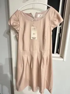 Ruby rivet 半袖ひざ丈ワンピース 38サイズ ピンク