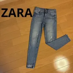 ZARA スキニーデニム カットオフ