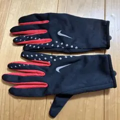 NIKE Dri-FIT ランニンググローブ ブラック レッドのサムネイル