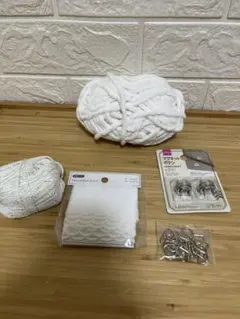 毛糸2種 レース マグネットボタン Dカン ハンドメイド素材