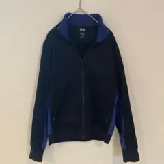 UNIQLO ユニクロ　メンズ　ジャージ　ジップアップ　長袖　スポーツ　黒　S