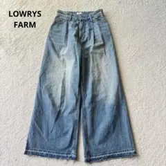 ローリーズファーム デニムパンツ ワイドパンツ カジュアル M ブルー