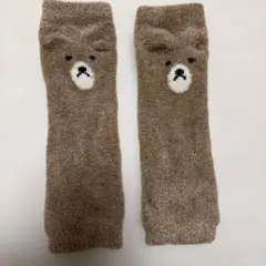 クマの顔デザイン ベビーレッグウォーマー