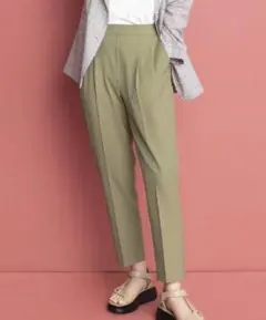 GLOBALWORK本田翼さん着用うつくシルエットパンツピスタチオM