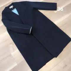 B*e様 ENFOLD エンフォルド ウールリバー　ノーカラーコート　36