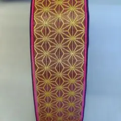 赤と金の花紋模様の畳縁5m